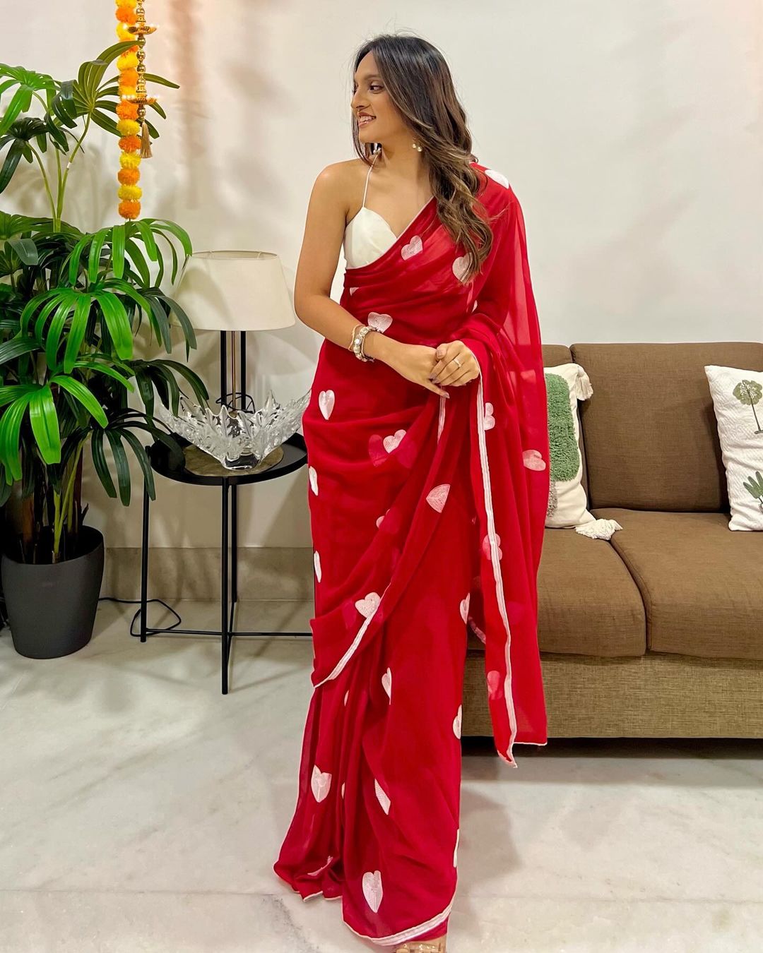 VALENTINE HEART SAREE