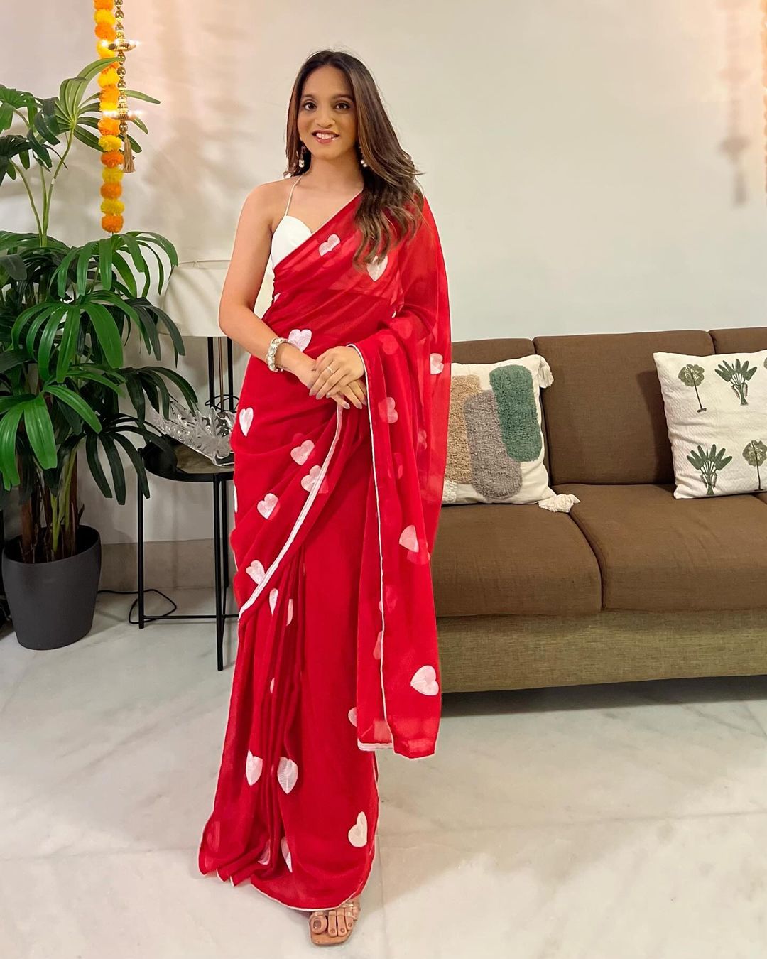 VALENTINE HEART SAREE