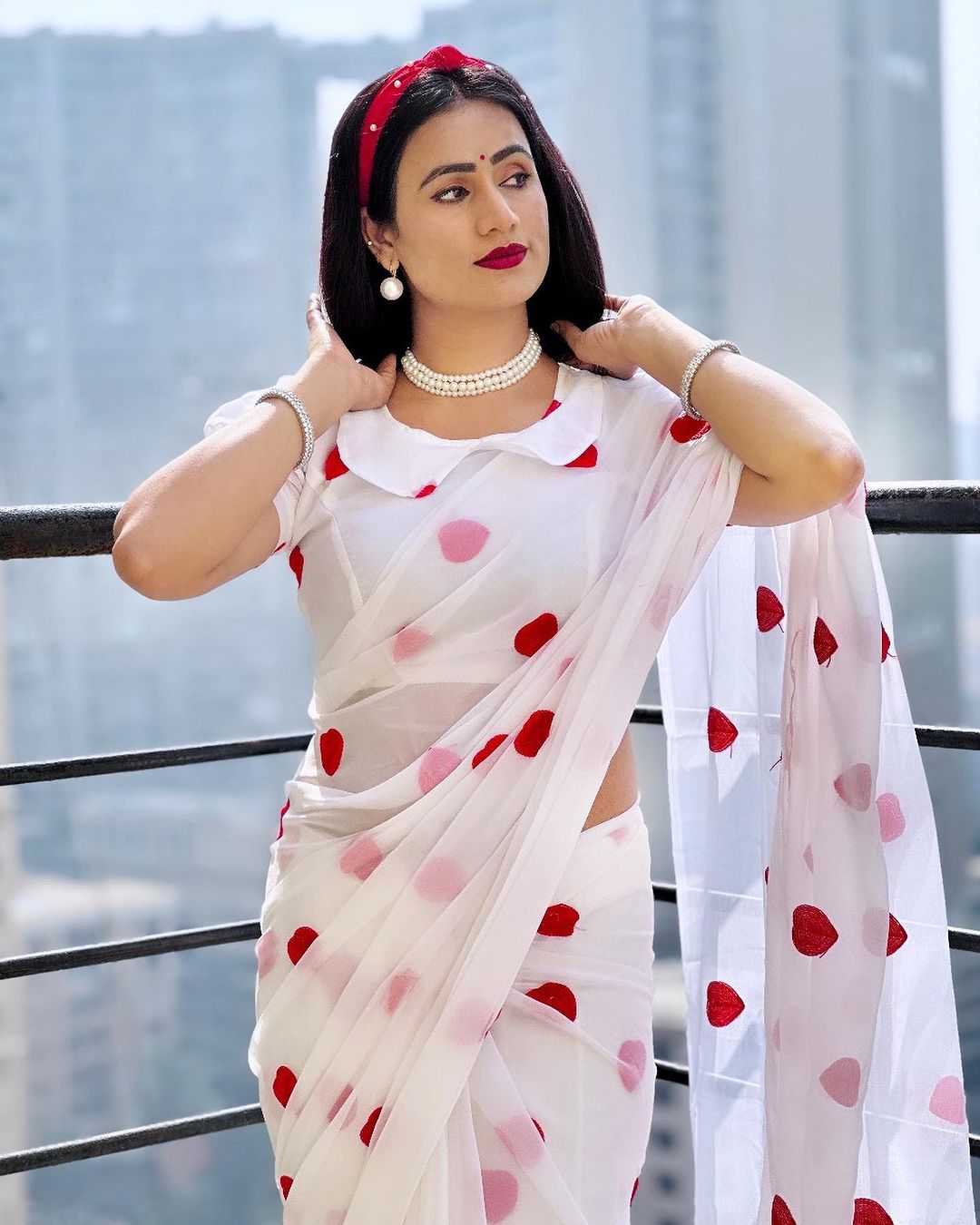 VALENTINE HEART SAREE