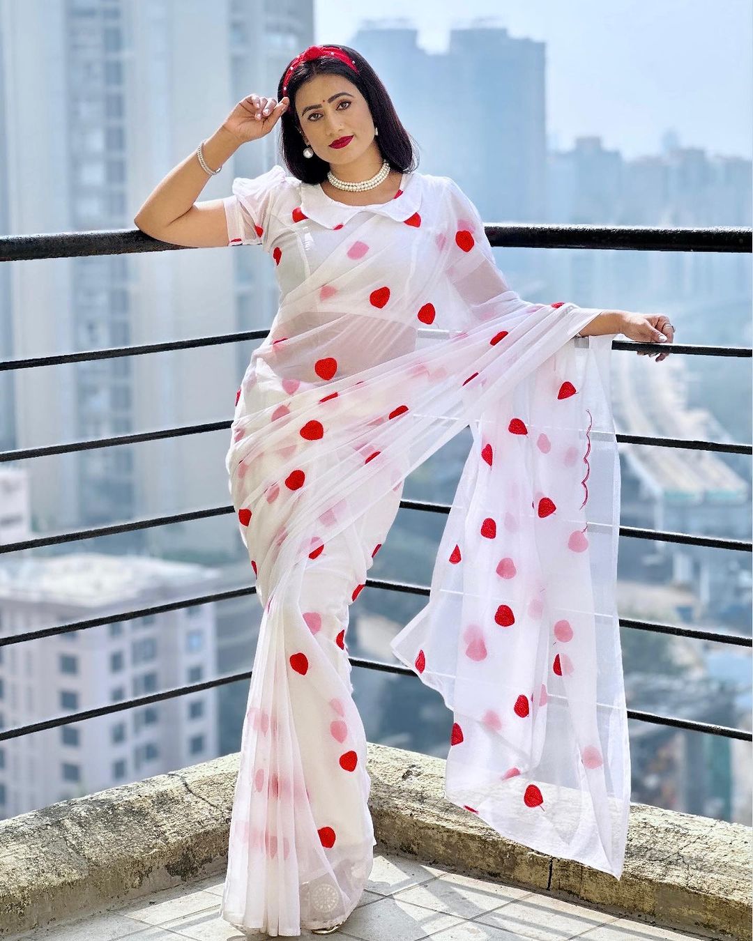 VALENTINE HEART SAREE