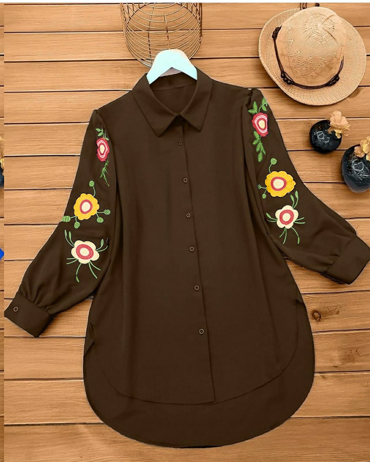 CLASSIC BROWN SUMMER TOP