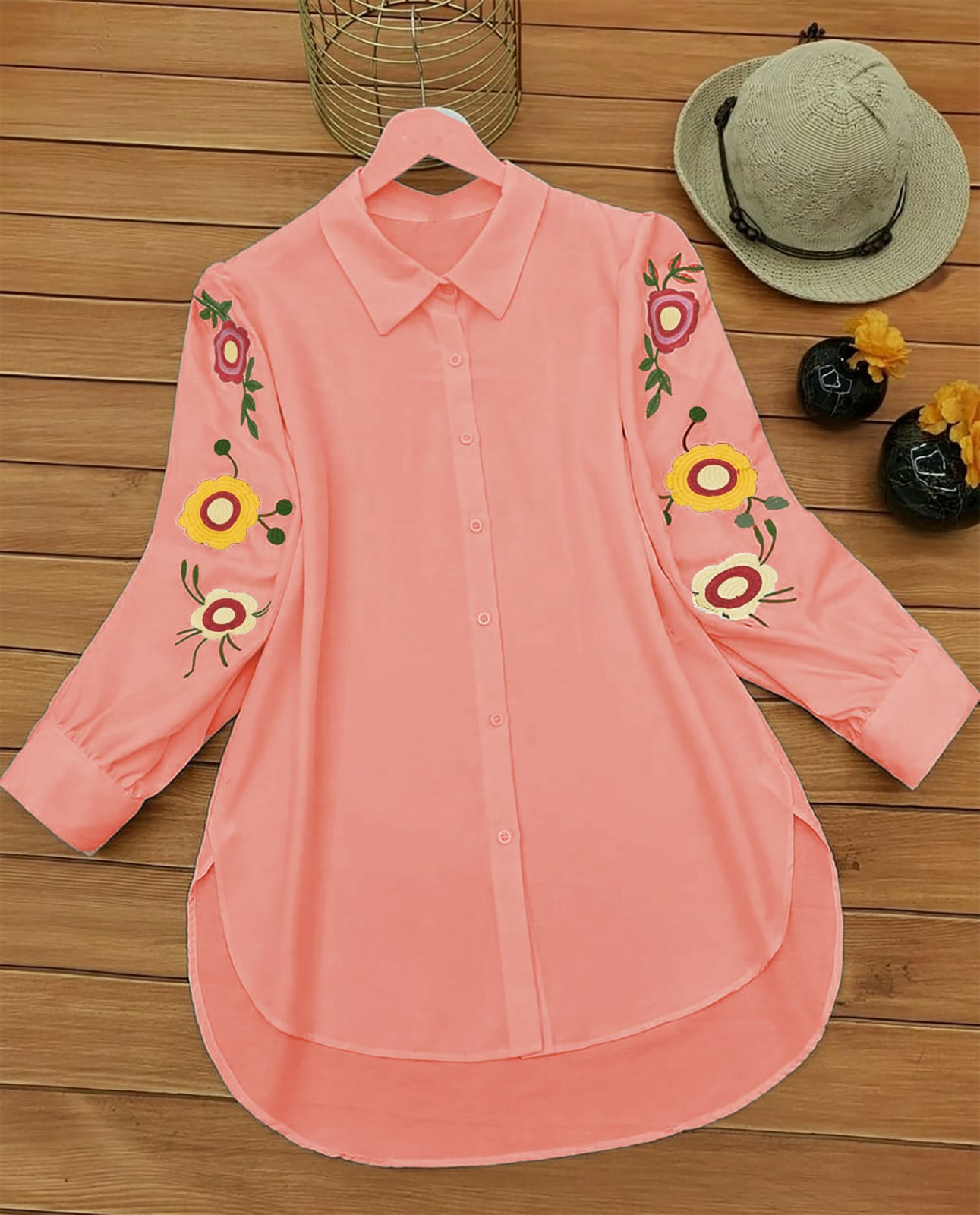 STYLISH PEACH SUMMER TOP