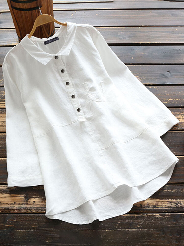 WHITE PETER PAN A-LINE TOP