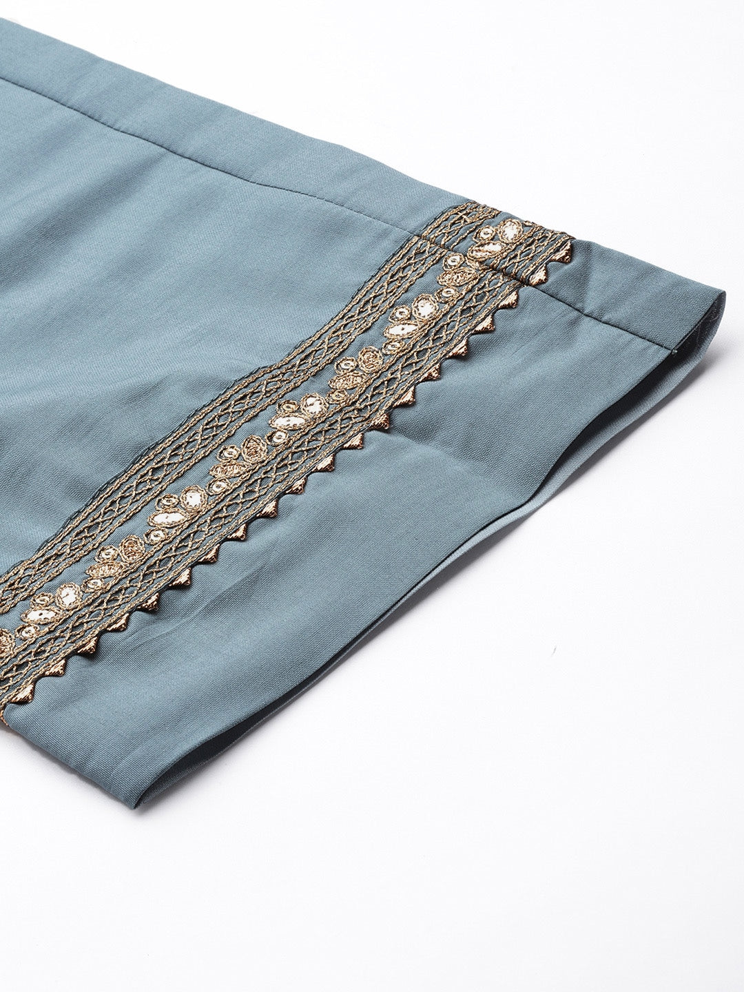 Embroidered Straight Kurta Set with Dupatta